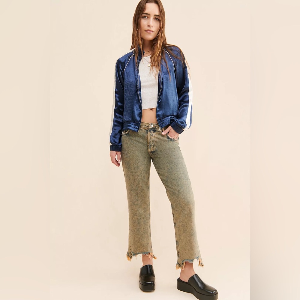 Free People Mid-Rise Straight-Leg Jeans Size 27- NWT